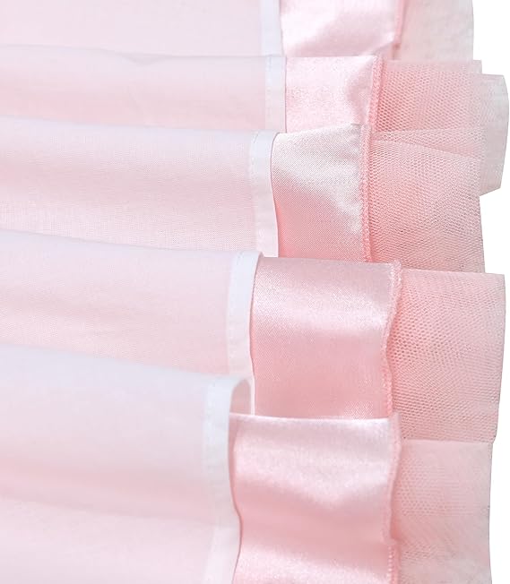 Sunny Fashion Girls Blue Grid Mesh Ruffle Tulle Princess Dress