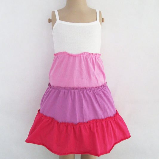 Girls dress Striped Multi-color Sundress Children Clothes size Slim Multi-Color