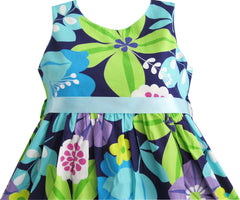 Girls Dress Flower Summer Beach Dress Size 2-12 Years