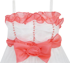 Flower Girl Dress Bow Tie Pageant Wedding Size 3-12 Years
