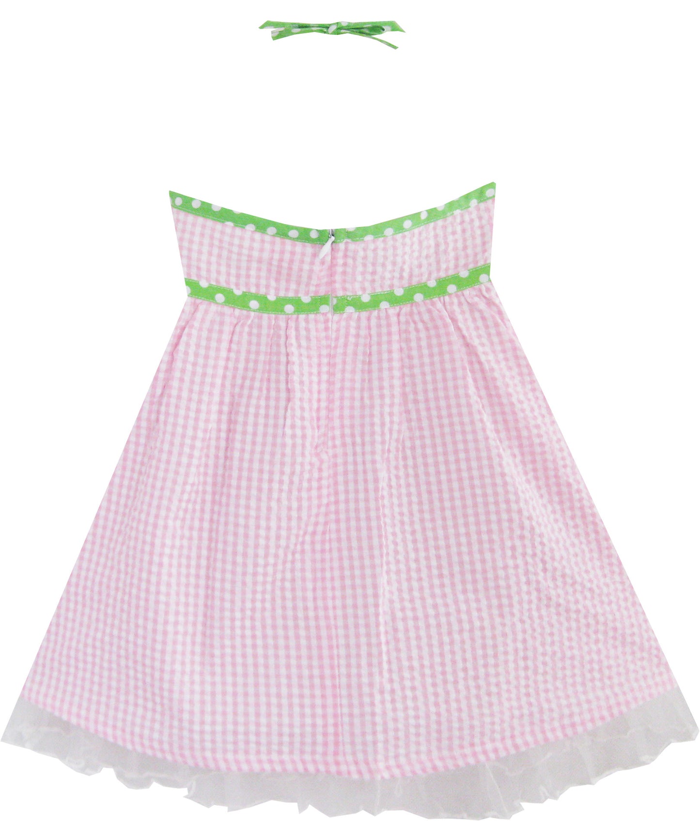 Girls Dress Tank Smocked Ruffle Skirt Size 12M-5 Years