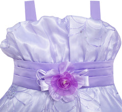 Flower Girl Dress Bow Tie Pageant Wedding Size 3-12 Years