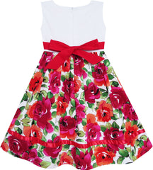 Girls Dress Flower Summer Beach Dress Size 2-12 Years