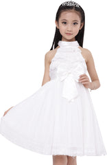 Flower Girls Dress Lace Sequins Sparkling Wedding Bridesmaid Size 5-12 Years