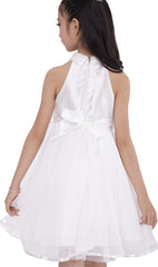 Flower Girls Dress Lace Sequins Sparkling Wedding Bridesmaid Size 5-12 Years