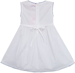 Girls Dress Little Girls Color Blocks Embroidery Flower Size 12M-5 Years