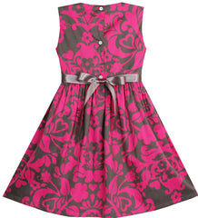 Girls Dress Flower Summer Beach Dress Size 2-12 Years