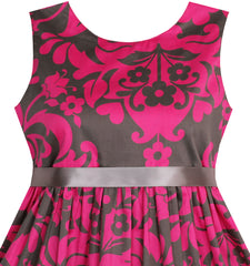 Girls Dress Flower Summer Beach Dress Size 2-12 Years