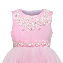 Girls Dress Elegant Design Princess Wedding Bow Tie Flower Size 4-14 Years