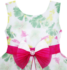 Girls Dress Elegant Design Princess Wedding Bow Tie Flower Size 4-14 Years