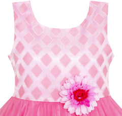 Girls Dress Elegant Design Princess Wedding Bow Tie Flower Size 4-14 Years