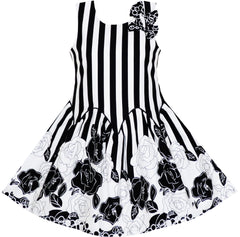 Girls Dress Porcelain Floral Printed Pageant Holiday Size 4-14 Years