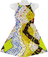 Girls Dress Floral Belt Chiffon Party Maxi Dress Size 6-14 Years