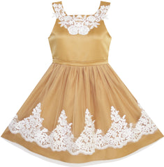 Flower Girls Dress Blueviolet Lace Pageant Wedding Party Size 7-14 Years