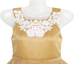 Flower Girls Dress Blueviolet Lace Pageant Wedding Party Size 7-14 Years