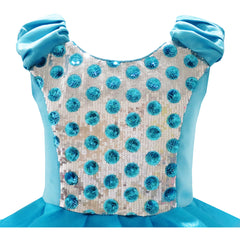 Girls Dress Ruffles Tulle Tiered Dress Sequin Party Birthday Princess Size 4-12 Years