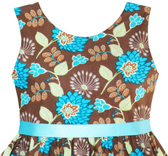 Girls Dress Flower Summer Beach Dress Size 2-12 Years