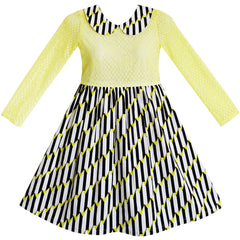 Girls Dress Lace Pearl Plum Blossom Elegant Princess Dress Size 4-14 Years