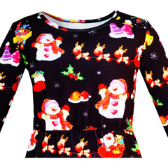 Girls Dress Forest Fox Long Sleeve Size 3-12 Years