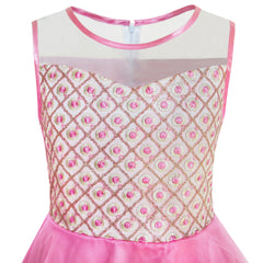 Flower Girls Dress Dimensional Flower Wedding Party Pageant Size 5-14 Years