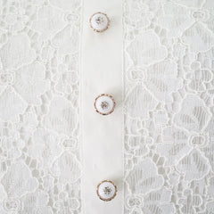 Girls Dress Lace Pearl Plum Blossom Elegant Princess Dress Size 4-14 Years