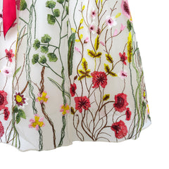 Flower Girls Dress Dimensional Flower Wedding Party Pageant Size 5-14 Years