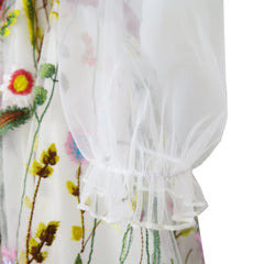 Flower Girls Dress Dimensional Flower Wedding Party Pageant Size 5-14 Years