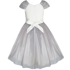 Flower Girls Dress Dimensional Flower Wedding Party Pageant Size 5-14 Years
