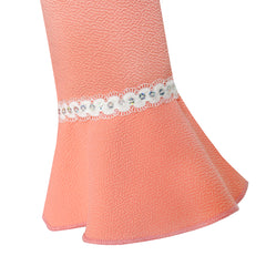 Girls Dress Lotus Leaf Sleeve Cherry Embroidery Everyday Size 3-12 Years