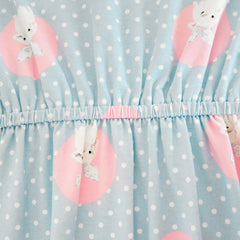 Girls Dress Cotton Unicorn Sequin Short Sleeve Casual Size 3-12 Years