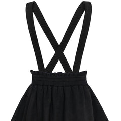 Girls Dress Suspender Pleated Mini High Waist Halloween Party Size 4-12 Years