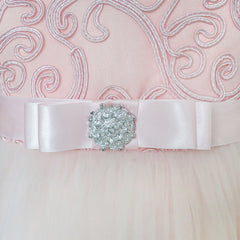 Flower Girls Dress Belted Wedding Party Bridesmaid Size 4-14 Years