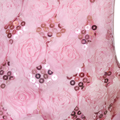 Girls Dress Flower Tulle Pleated Wedding Party Size 2-14 Years