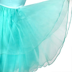 Flower Girls Dress Rhinestone Tulle Wedding Pageant Bridesmaid Size 5-12 Years