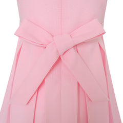 Girls Dress Color Block Contrast Bow Tie Everyday Party Size 4-14 Years