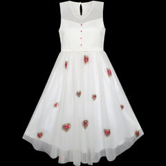 Flower Girls Dress Dancing Ball Gown Princess Party Size 6-14 Years