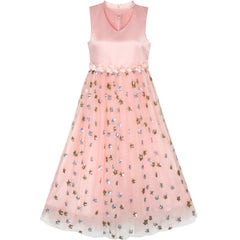 Flower Girls Dress Dancing Ball Gown Princess Party Size 6-14 Years