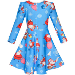 Girls Dress Forest Fox Long Sleeve Size 3-12 Years