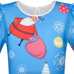 Girls Dress Forest Fox Long Sleeve Size 3-12 Years