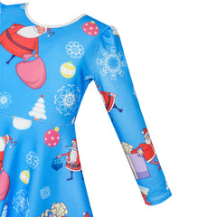 Girls Dress Forest Fox Long Sleeve Size 3-12 Years