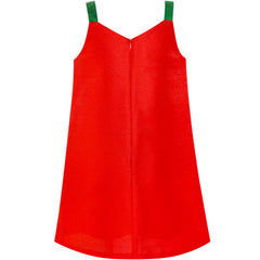 Girls Dress A-line Christmas Tree Xmas Sequin Sparkling Holiday Party Size 3-10 Years