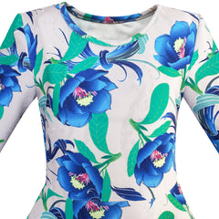 Girls Dress Forest Fox Long Sleeve Size 3-12 Years