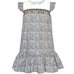 Girls Dress Short Sleeve Pleated Skirt School Uniform Size 4-12 Years