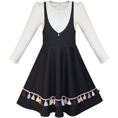 Girls Dress Forest Fox Long Sleeve Size 3-12 Years