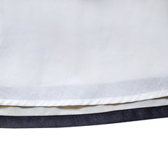 Girls Dress Navy V-neckline Ribbon Color Contrast Size 6-12 Years