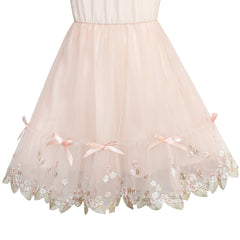 Girls Dress Long Sleeve Lace 2-in-1 Princess Tutu Size 4-12 Years