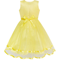 Flower Girls Dress Belted Wedding Party Bridesmaid Size 4-14 Years