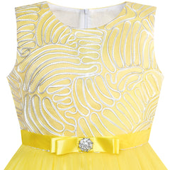 Flower Girls Dress Belted Wedding Party Bridesmaid Size 4-14 Years