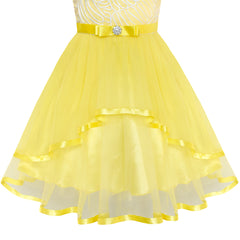 Flower Girls Dress Belted Wedding Party Bridesmaid Size 4-14 Years