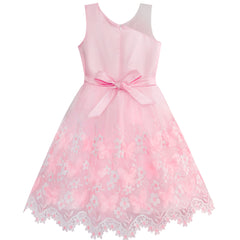 Flower Girl Dress Sequin Bridesmaid Wedding Party Size 5-14 Years